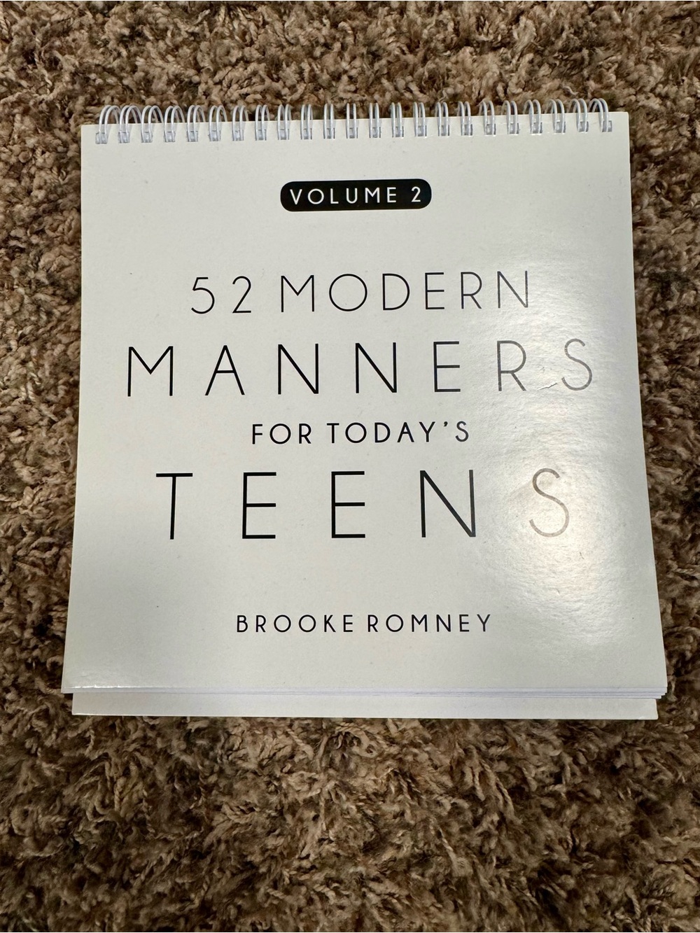 52 Modern Manners for Today’s Teens Volume 2 - Brooke Romney Flip book